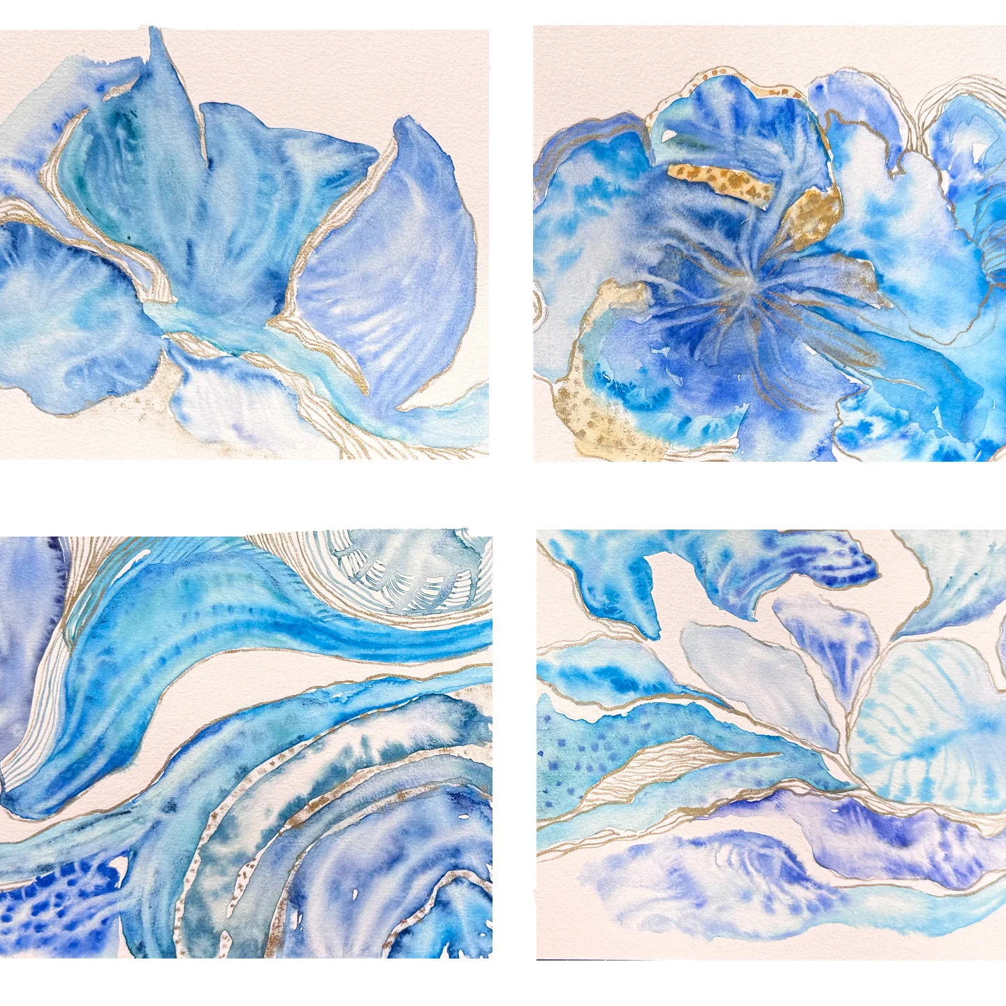Éter azul 1, 2, 3 e 4